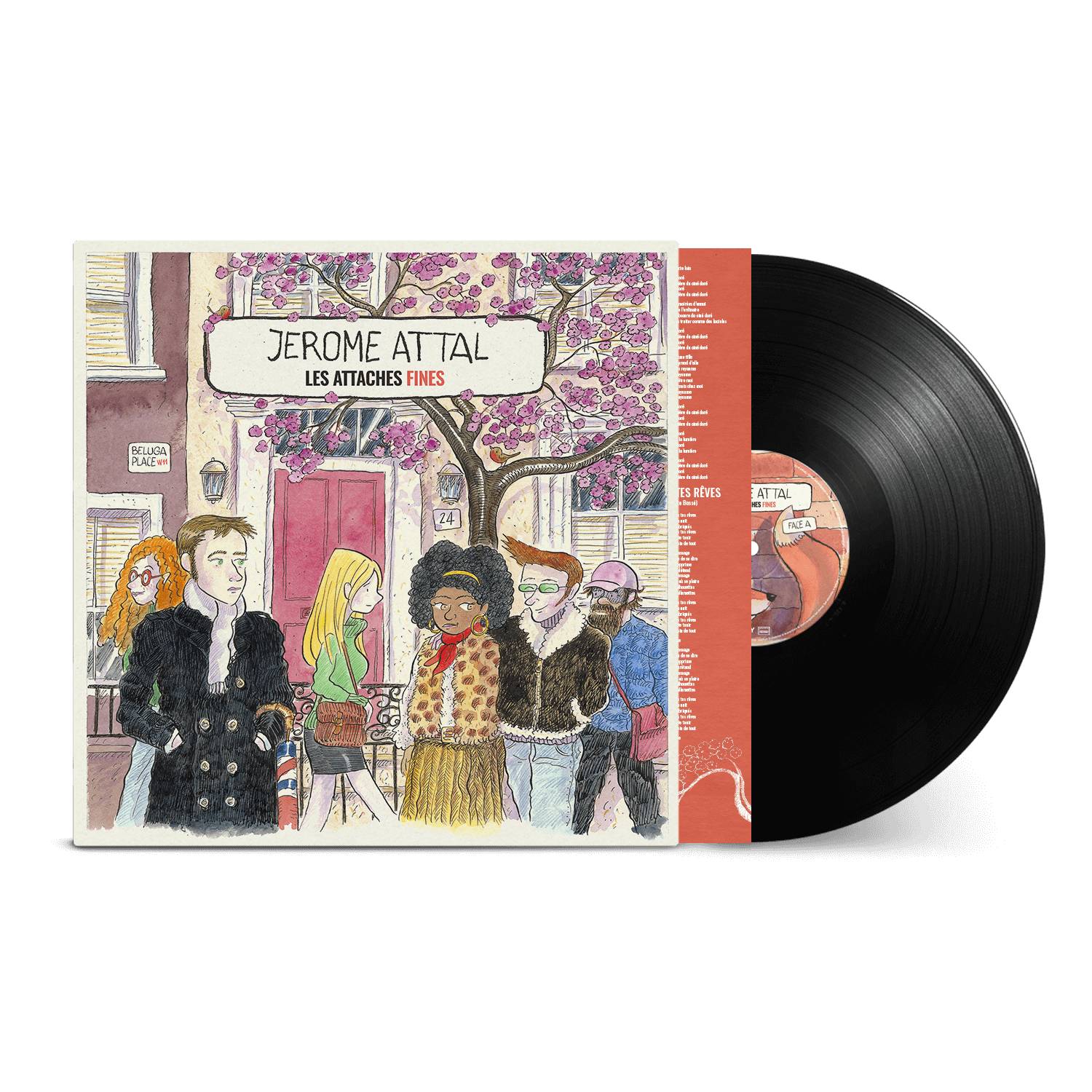 Jérôme Attal - Les attaches fines - Vinyle 33T