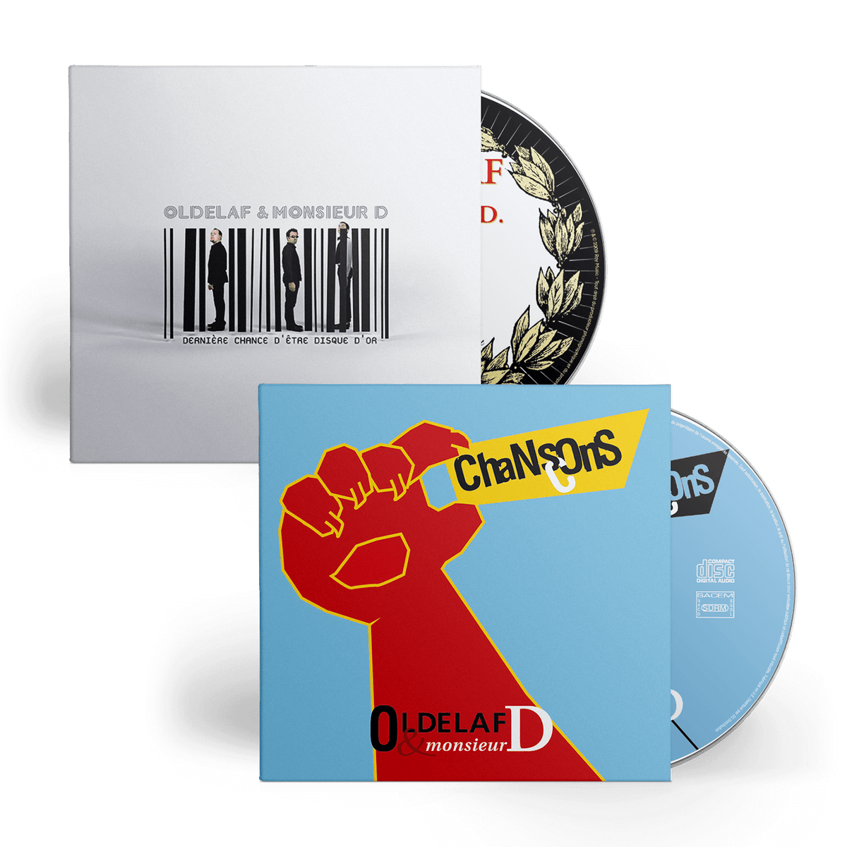 Oldelaf & Mr D. - Chansons cons + Dernière chance d'être disque d'or - Coffret CD Digipack